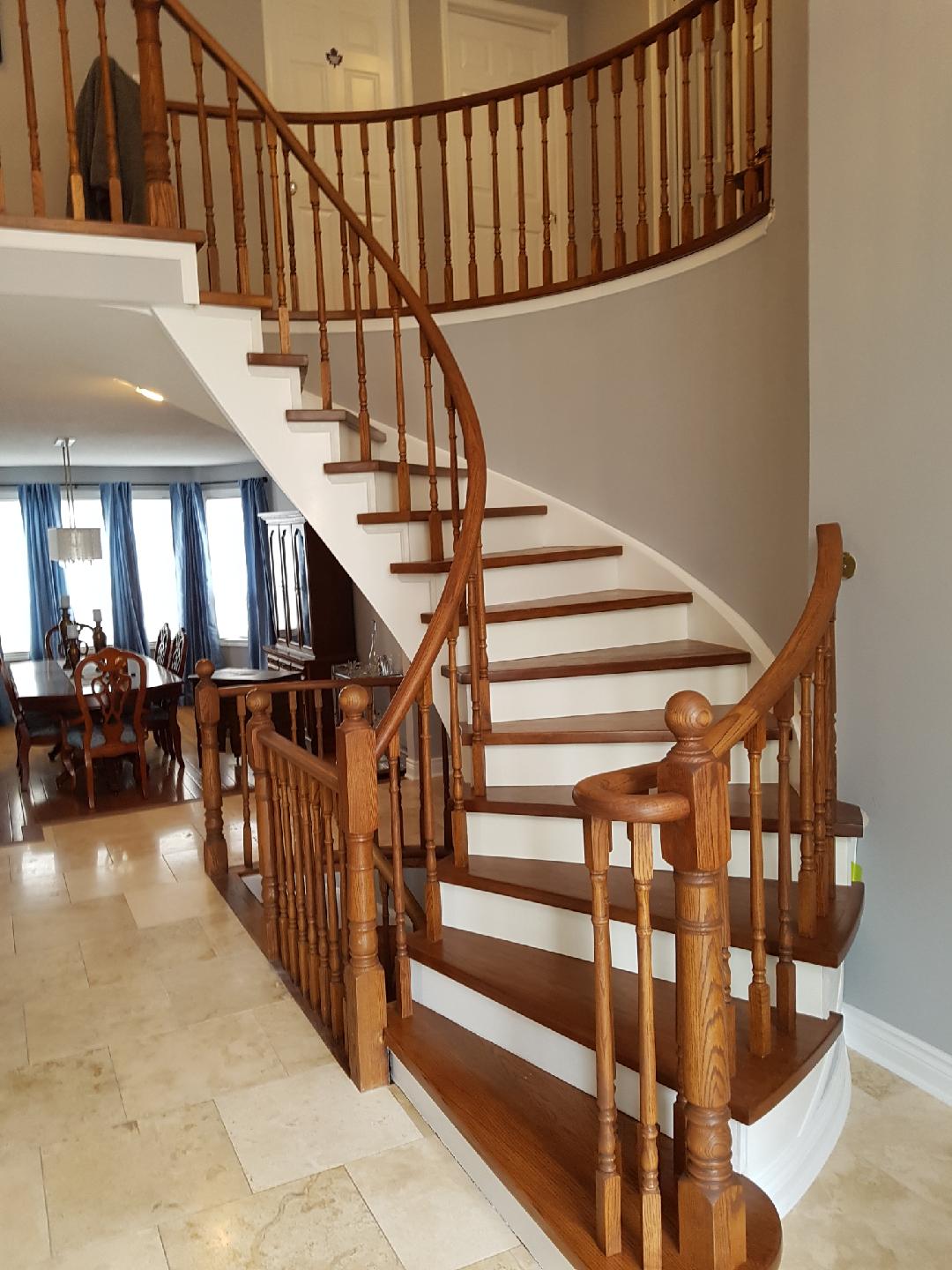 Hardwood stairs Hardwood flooring on stairs Hardwood stairs costs Hardwood stairs installation Hardwood stairs installation Canada  Staircase refinishing Staircase renovation Local staircase installers Staircase suppliers and fitters near me Staircase treads Staircase treads and risers Wooden staircase treads Buy wooden stairs